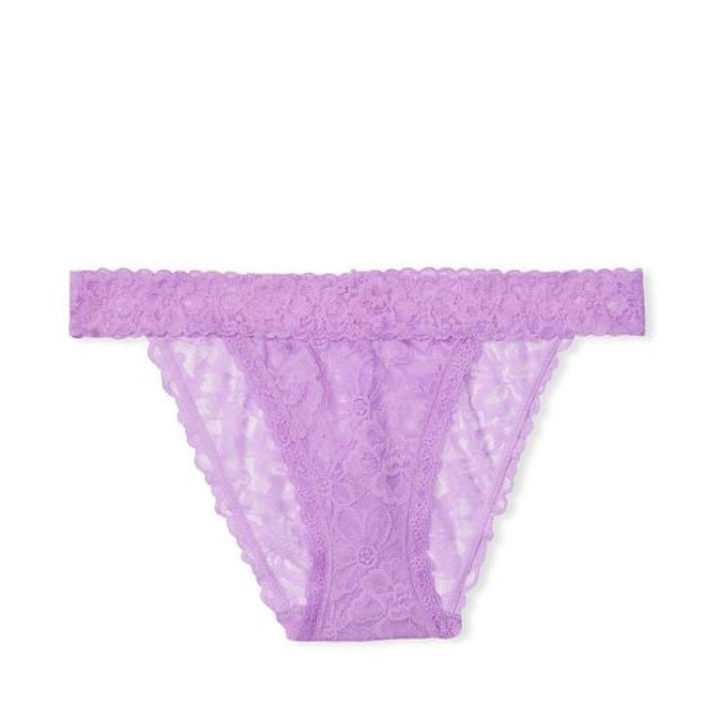 Victoria's Secret The Lacie String Bikini Purple Petal Medium NEW